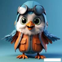 Картина Stamprint Пернатый летчик AR039 (50x50)