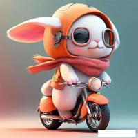 Картина Stamprint Байкер AR038 (50x50)