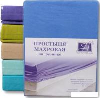 Постельное белье Альвитек Махровая на резинке 160x200x20 ПМР-ЛАЗУ-160 (лазурь)