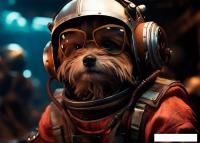 Картина Stamprint Космический пес AR055 (50x70)