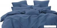 Постельное белье Pandora №1x1 19-4118 Темный деним Евро-стандарт (вмикрофибра-страйп)