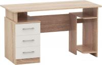 Стол Imperial Гарвард 3ящ 130 (дуб сонома/белый)