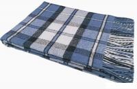 Плед Vladi Палермо Crocus 140x200 07448 04 (белый/серо-голубой/темно-синий)