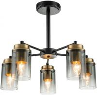 Люстра средней высоты Escada 2118/5P (Black/Brass)