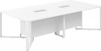 Офисный стол для переговоров Norden 240x120x75 SP.0112.WH.WH.WH (белый/белый/белый/серый)