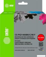 Картридж CACTUS CS-PGI1400BK-C-M-Y (аналог Canon PGI1400BK-C-M-Y)