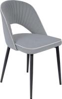 Стул Табурет Монро CF 041 (16 серый/кант 15 светло-серый/черный каркас)