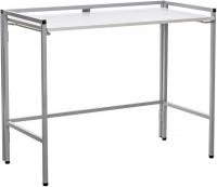 Кухонный стол Leset Энзо 1000 (серый/атлас светлый)