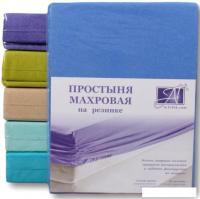 Постельное белье Альвитек Махровая на резинке 90x200x20 ПМР-ЛАЗУ-090 (лазурь)