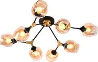 Припотолочная люстра Mirastyle MH-2374B/8 Gold+BK