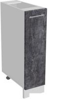 Шкаф напольный Артём-Мебель 200мм СН-114.140 (ДСП бетон спаркс)