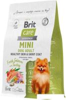 Сухой корм для собак Brit Care Mini Adult Healthy Skin&Shiny Coat с лососем и индейкой 1.5 кг