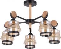 Люстра средней высоты Mirastyle WX-8008/5 BK+BWD