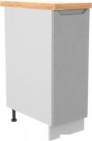 Шкаф напольный ДСВ Тренто С 300 левый (серый/белый)