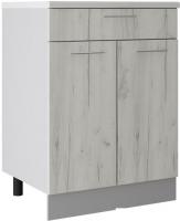 Шкаф напольный Артём-Мебель 600мм СН-114.06-Ш (ДСП дуб крафт белый)