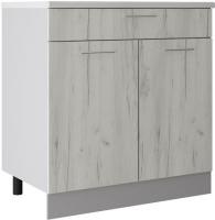 Шкаф напольный Артём-Мебель 800мм СН-114.07-Ш (ДСП дуб крафт белый)