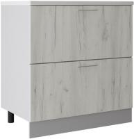 Шкаф напольный Артём-Мебель 800мм СН-114.17-Ш (ДСП дуб крафт белый)