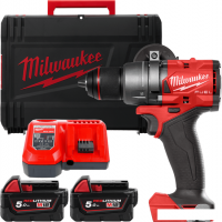 Дрель-шуруповерт Milwaukee M18 FUEL M18FDD3-502X 4933479863 (с 2-мя АКБ 5 Ач, кейс)