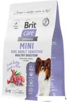 Сухой корм для собак Brit Care Mini Adult Sensitive Healthy Digestion с индейкой и ягненком 1.5 кг