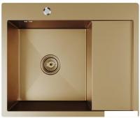 Кухонная мойка Mixline Pro 552925 (бронза, с сифоном)