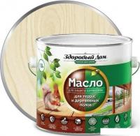 Масло Здоровый дом Для террас и деревянных полов 1.8 л (слоновая кость)
