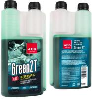 Моторное масло AEG Lubricants Green HP 2T API TC дозатор (зеленый) 1л