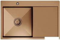 Кухонная мойка Mixline Pro 552921 (бронза, с сифоном)