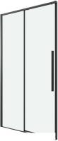 Душевая дверь Grossman Galaxy 100.K33.01.120.21.00 120x195 (черный матовый/стекло прозрачное)