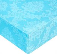 Постельное белье Milanika Аквамарин на резинке 140x200x20 (поплин-жаккард)