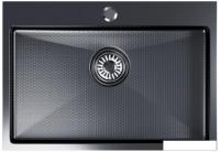 Кухонная мойка Mixline Pro 552937 (черный графит, с сифоном)