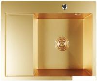 Кухонная мойка Mixline Pro 552927 (золото, с сифоном)