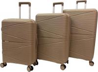 Чемодан-спиннер Mironpan 23103 56 см (светло-серый)