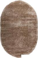 Ковер для жилой комнаты Radjab Carpet Паффи шагги овал P001A 6358RK 0.8x1.5 (vizon)