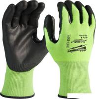 Перчатки хозяйственные Milwaukee Hi-Vis Cut level 3/C 9/L 4932478132