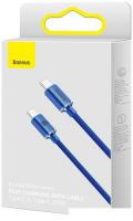 Кабель Baseus Crystal Shine USB Type-C - USB Type-C (2 м , синий)