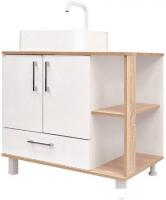 Doratiz Тумба под умывальник Doratiz Гавайи 80 9908.184 (белый/дуб сонома)