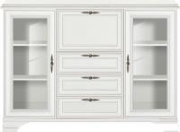 Тумба Black Red White Kentaki S320-KOM2W3S1B (белый/белый)