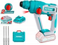 Перфоратор Total TRHLI201681 (с 1-им АКБ, кейс)