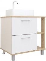 Doratiz Тумба под умывальник Doratiz Гавайи 70 9908.182 (белый/дуб сонома)