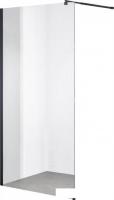 Душевая стенка Saniteco Walk-In SN-W8TB80 (80x200, прозрачное стекло, черный профиль)