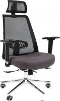Офисное кресло CHAIRMAN 535 LUX (черный/серый)