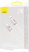 Кабель Baseus Crystal Shine USB Type-A - Lightning (2 м, розовый)