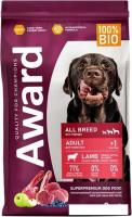Сухой корм для собак Award Adult All Breed для всех пород с ягненком, индейкой с добавлением яблока