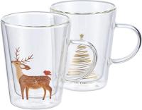 Набор кружек Gipfel Christmas Star 52499 (2 шт, прозрачный)