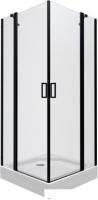 Душевой уголок Triton Тау-Блэк 90x90 (черный, с поддоном)