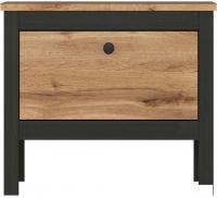 Тумба для обуви Black Red White Loft KOM1K/55 (дуб вотан/черный)