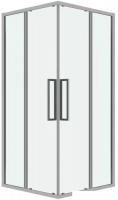 Душевой уголок Grossman Cosmo 90x90x195 300.K33.02.9090.10.00 (хром/прозрачное стекло)