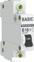 Выключатель автоматический EKF Basic 1P 16А (B) 4.5кА ВА 47-29 mcb4729-1-16-B