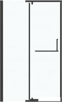 Душевая дверь Grossman Pragma 120x195 100.K33.03.120.21.00 (черный матовый/стекло прозрачное)