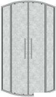 Душевой уголок Grossman Cosmo 90x90x195 301.K33.02.9090.10.02 (хром/шиншилла стекло)